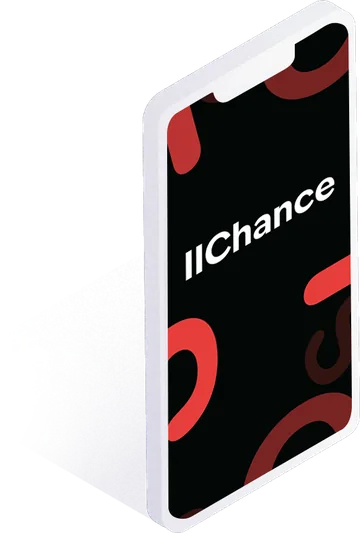 II Chance creator portfolio app opening screen on Android
