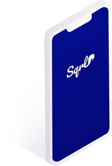 SQRL unanswered text message app opening screen